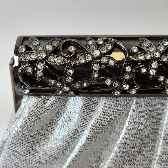 Metallic Silver Clutch Purse - Picture 14 of 15